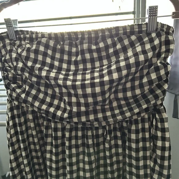 SHEIN Black and White Gingham Maxi Dress - Picture 5 of 5